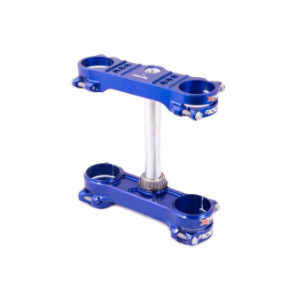 Tés de Fourche Rocs Complet de la marque X-Trig de couleur bleu pour 125 TC/TE/FE.