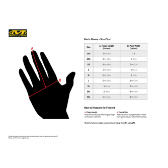 liste des tailles et mesures pour les gants Mechanix liste des tailles et mesures pour les gants Mechanix
