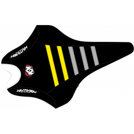 Seat cover - black/yellow/grey