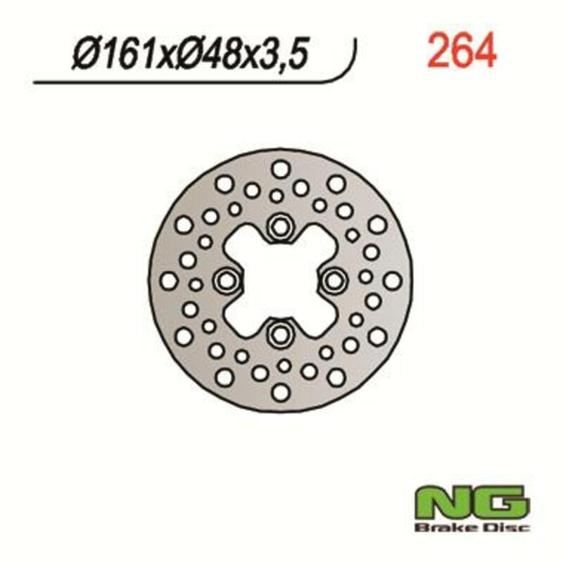 Disque de frein NG BRAKES fixe - 264 pour 450 YFZ. Disque de frein NG BRAKES fixe - 264 pour 450 YFZ.