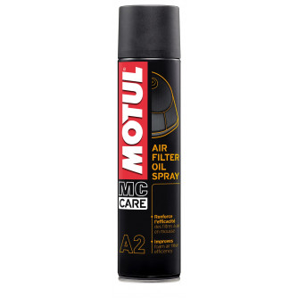 Clean air filter oil spray...