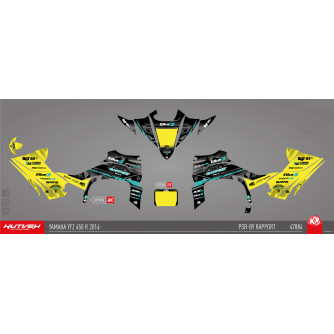 Kit déco Kutvek noir/jaune/bleu