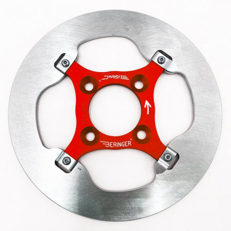 Disque de frein avant gauche rouge
