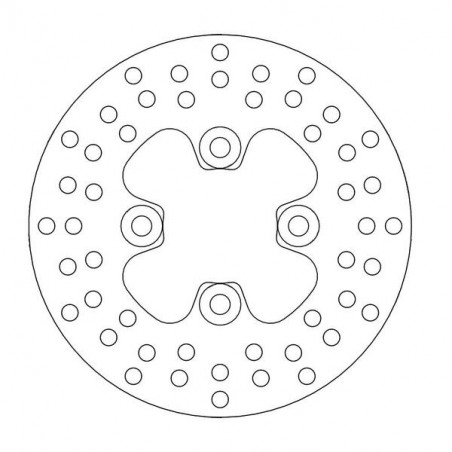 Brake disc round front Moto master