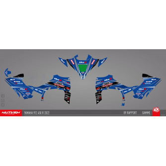 Kit déco replica bleu édition 2022 du team PSR-By Rapport pour 450 YFZR.