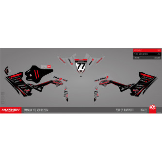 Graphic kit black/red/grey...
