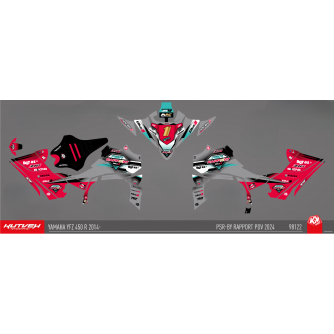 Kit déco PSR-By Rapport PDV 2024 gris/rouge - 450 YFZR