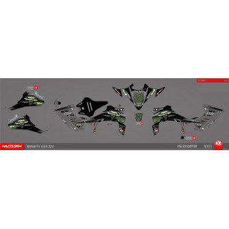 Graphic kit Kutvek grey/black - 450 YFZR 2014