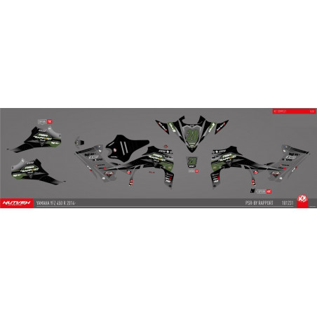 Graphic kit Kutvek grey/black - 450 YFZR 2014