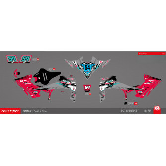 Graphic kit Kutvek pink/grey - 450 YFZR